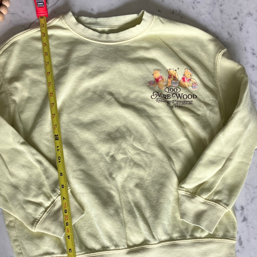 Target Yellow Winnie the Pooh 100 Acre Wood Crewneck Sweater